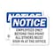 Signmission Employees Only Beyond This Point All Others OSHA Notice Sign, Plastic, 10in W x 7in L, 2PK OS-2PACK-NS-P-710-L-11986 - alternate 1